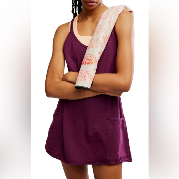 NWT FP Movement Hot Shot Mini Dress Purple Onesie - Picture 10 of 11